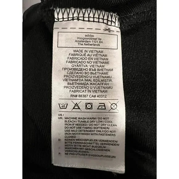 Adidas Track Jacket Women's Medium Black 3 Stripes Warmup Activewear Zip Front - Picture 6 of 8